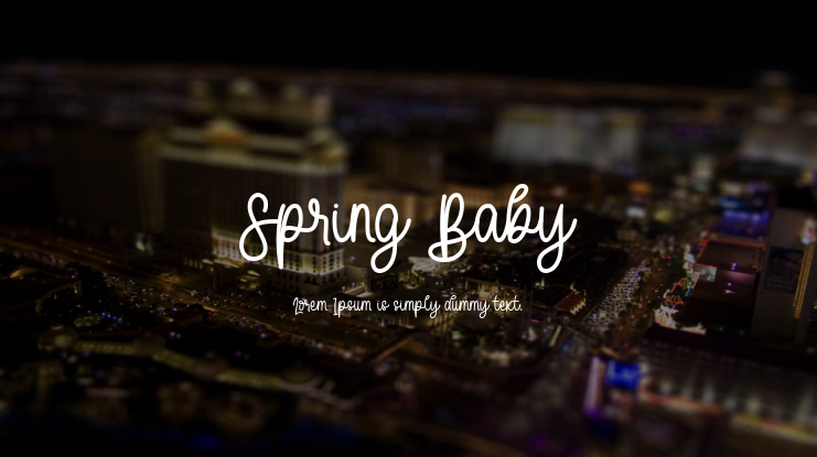Spring Baby Font