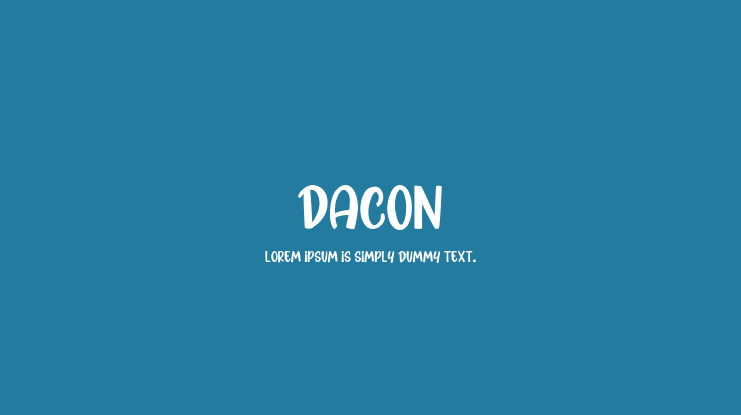 Dacon Font