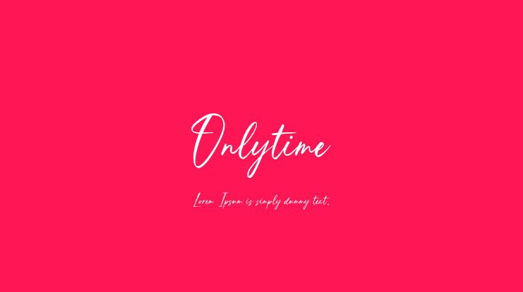 Onlytime Font