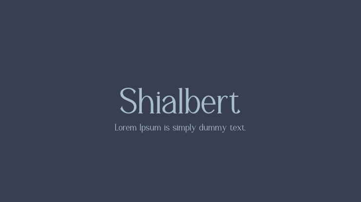 Shialbert Font