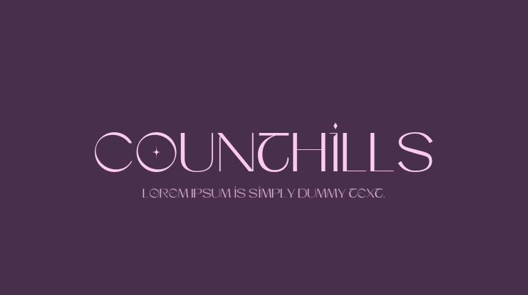 Counthills Font