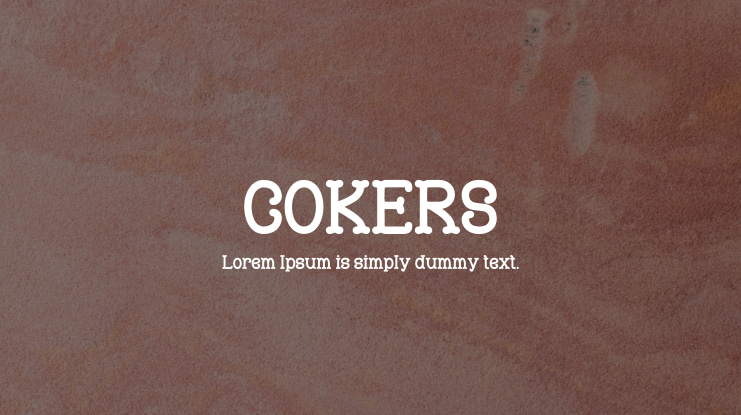COKERS Font