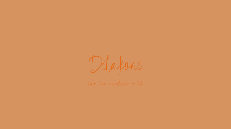 Ditakoni Font