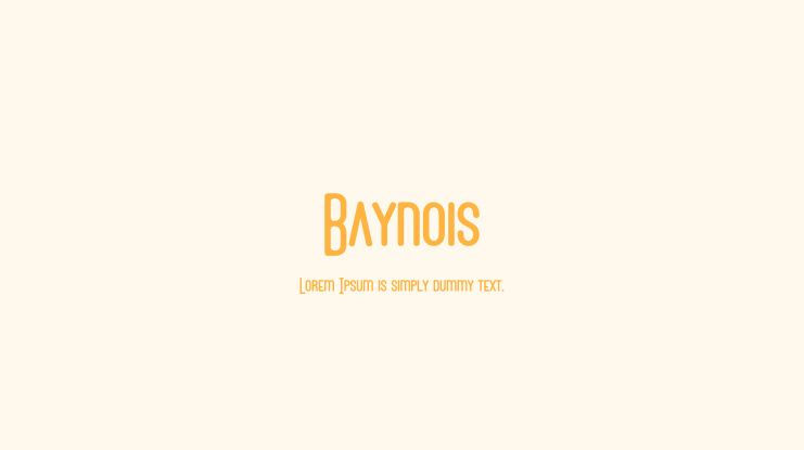 Baynois Font