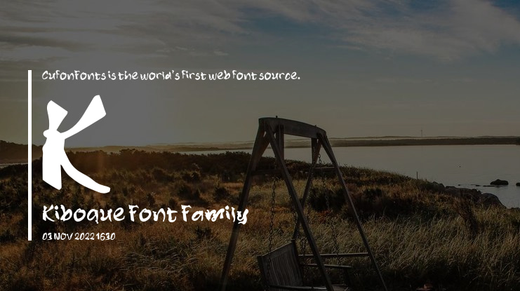 K Kiboque Font