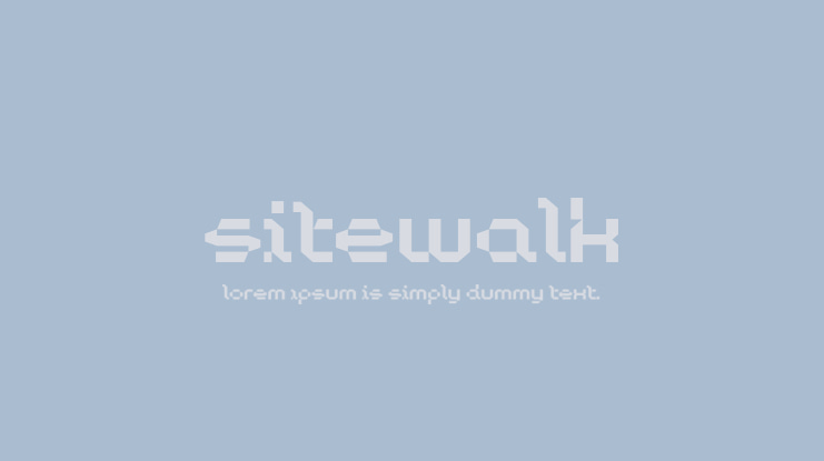 Sitewalk Font