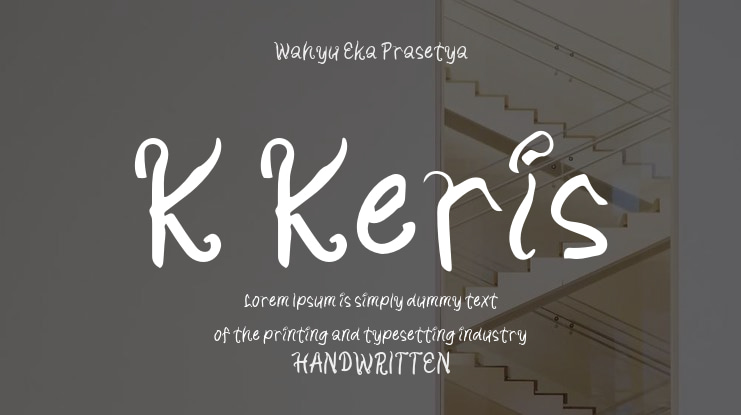 K Keris Font