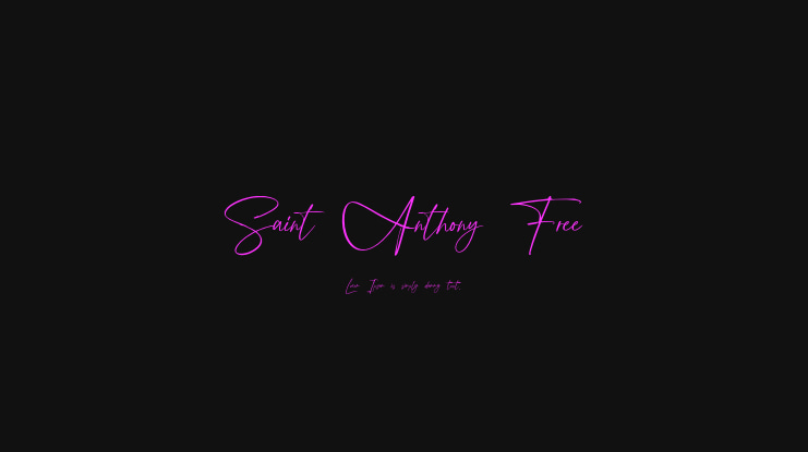 Saint Anthony Free Font