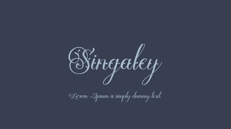 Singaley Font