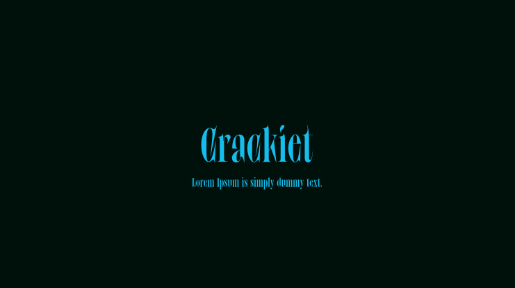Crackiet Font