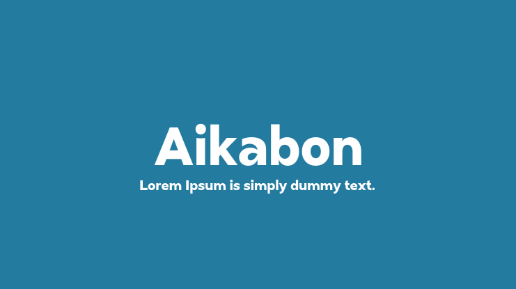 Aikabon Font Family