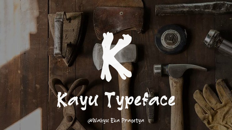 K Kayu Font
