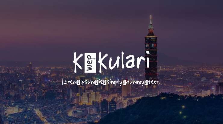 K Kulari Font