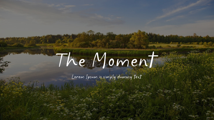 The Moment Font