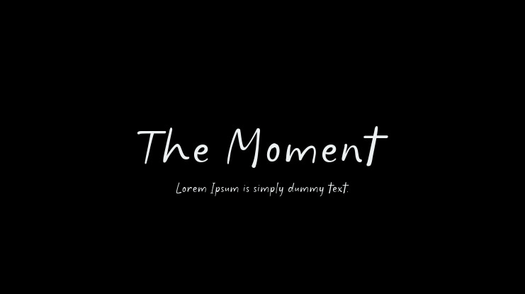 The Moment Font