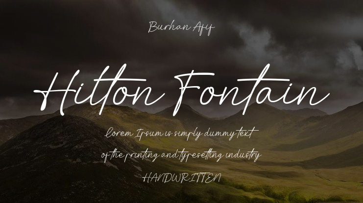 Hilton Fontain Font