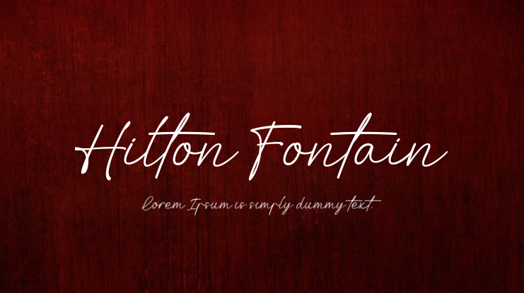 Hilton Fontain Font