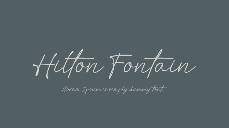 Hilton Fontain Font