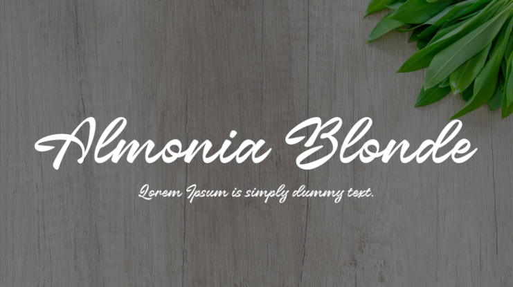 Almonia Blonde Font