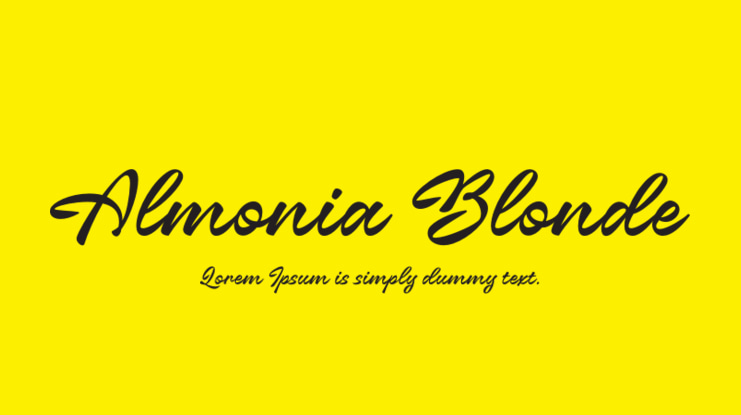 Almonia Blonde Font