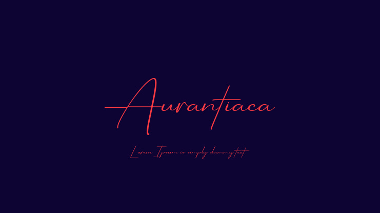 Aurantiaca Font