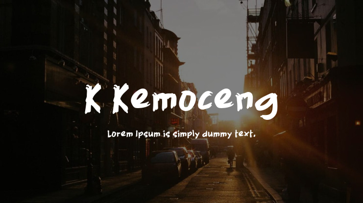 K Kemoceng Font