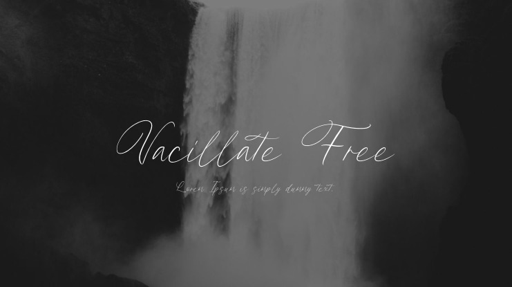 Vacillate Free Font