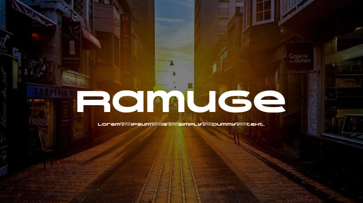 Ramuge Font