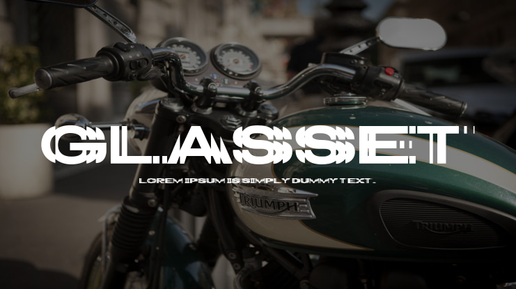 Glasset Font