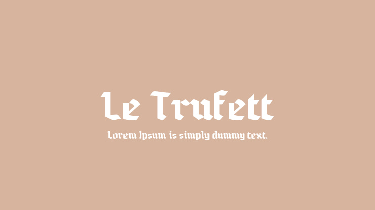 Le Trufett Font