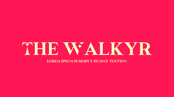 The Walkyr Font
