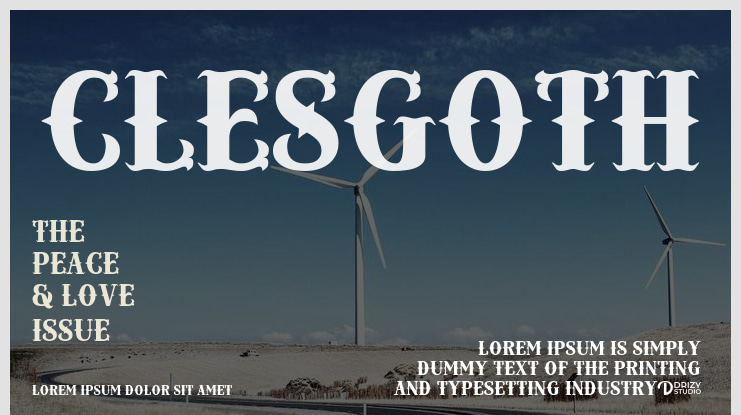 Clesgoth Font
