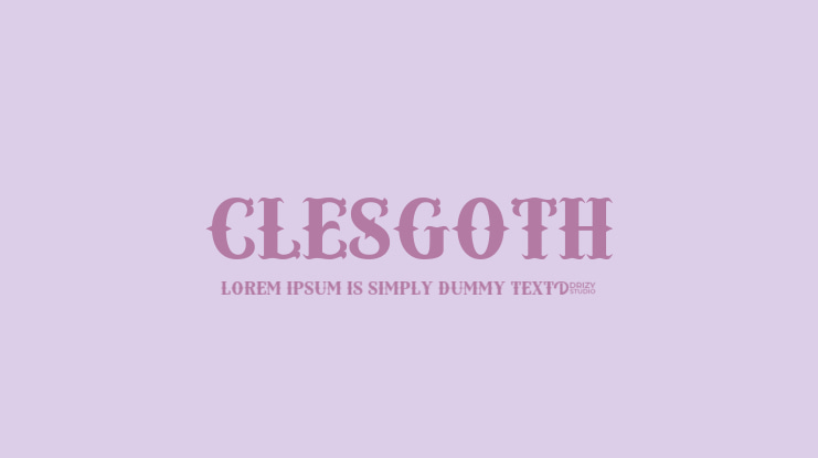 Clesgoth Font