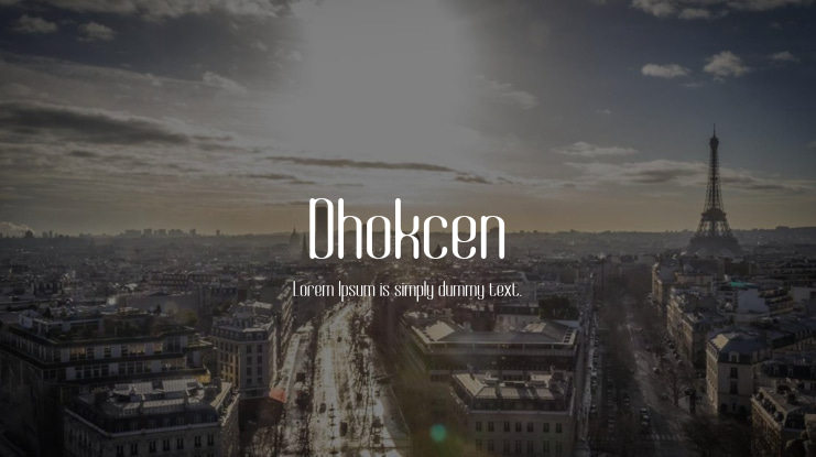 Dhokcen Font
