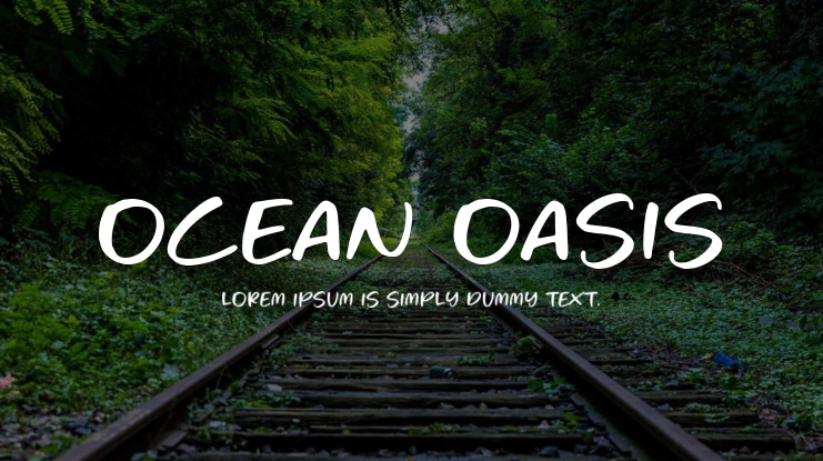 Ocean Oasis Font