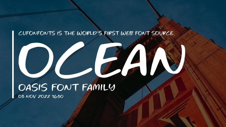 Ocean Oasis Font