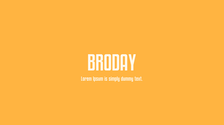 BRODAY Font