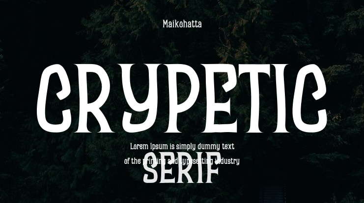 CRYPETIC Font