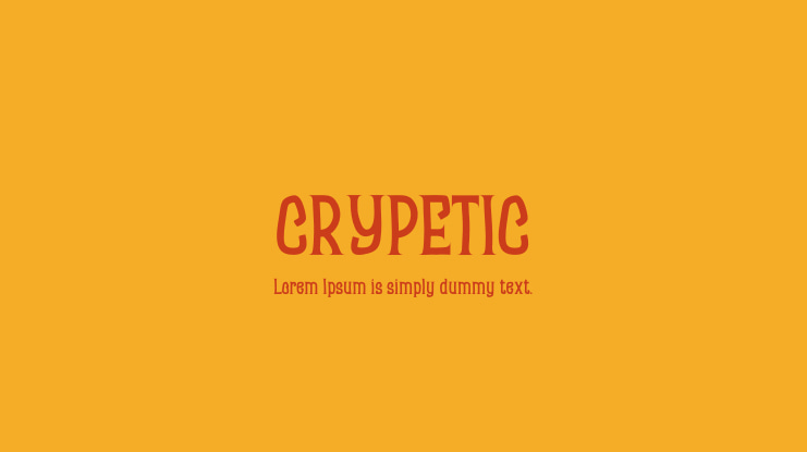 CRYPETIC Font