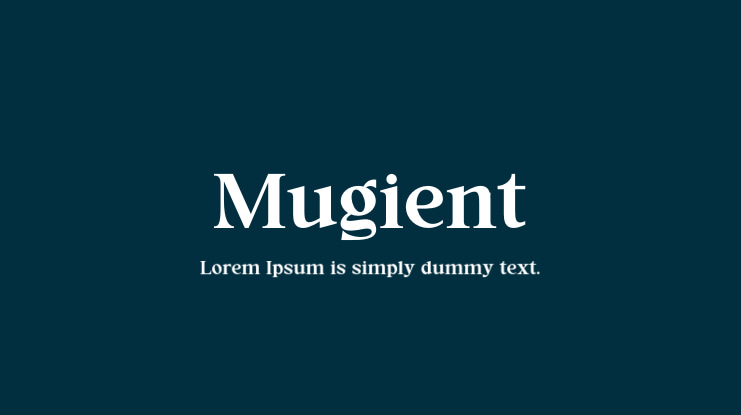 Mugient Font