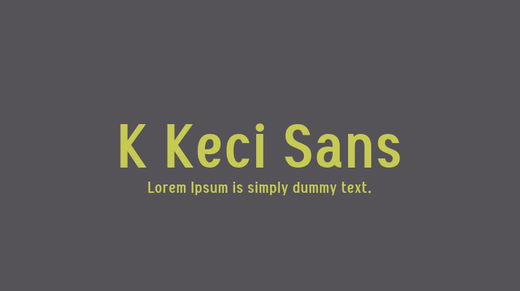 K Keci Sans Font