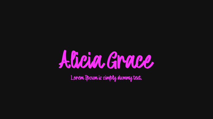 Alicia Grace Font