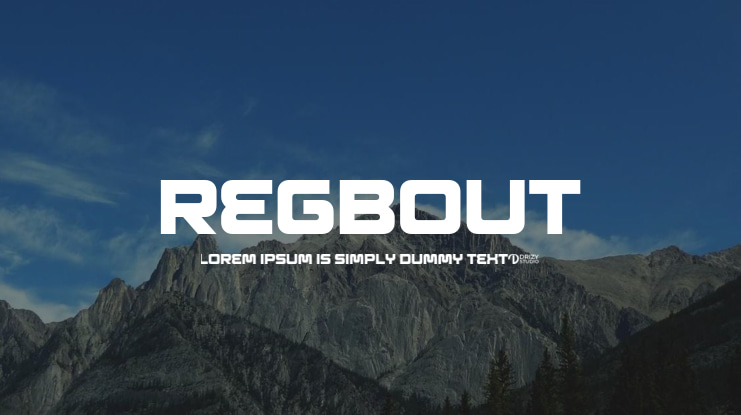 Regbout Font