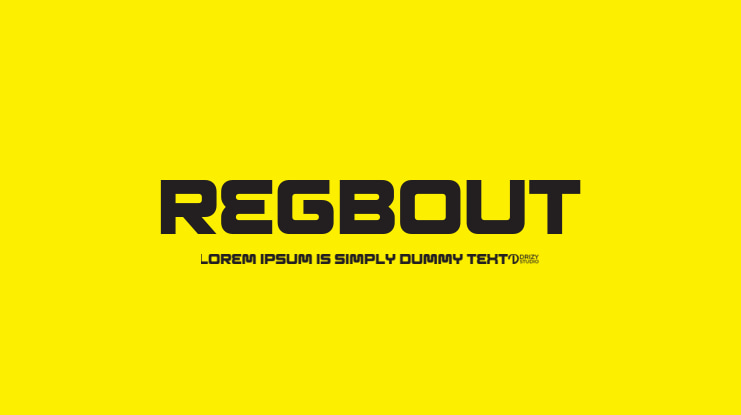 Regbout Font