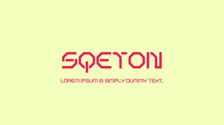 Sqeton Font
