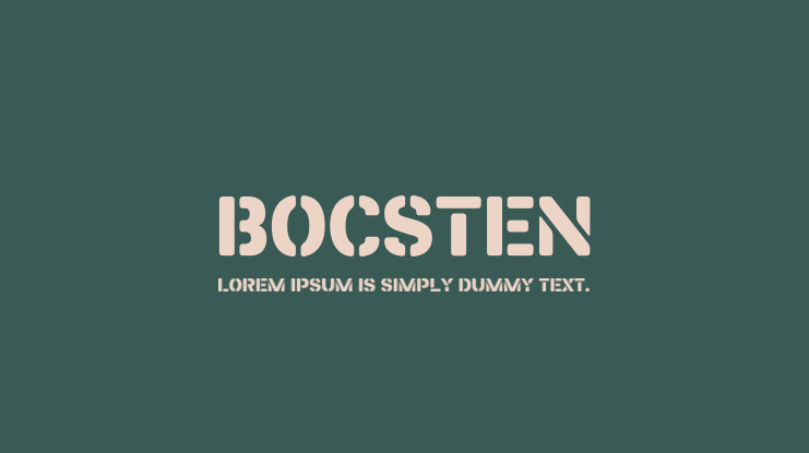 Bocsten Font