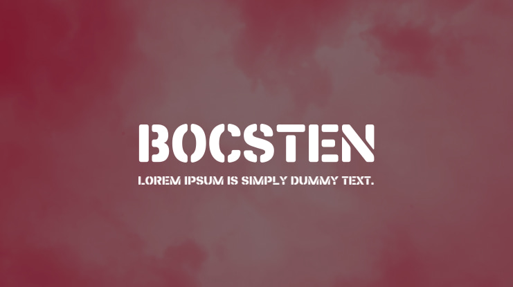 Bocsten Font