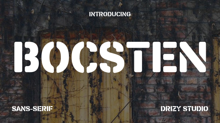 Bocsten Font