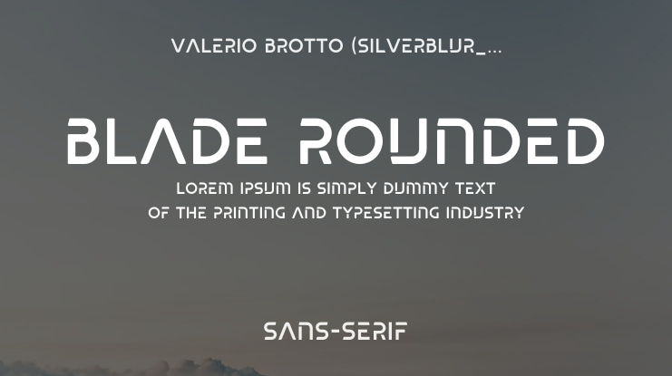 Blade rounded Font
