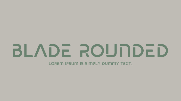 Blade rounded Font